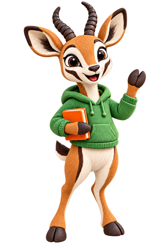 Soko the springbok welcomes our little learners